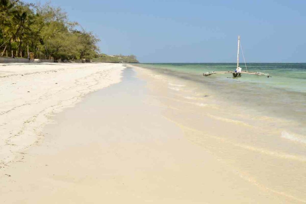 Bamburi beach Kenya view