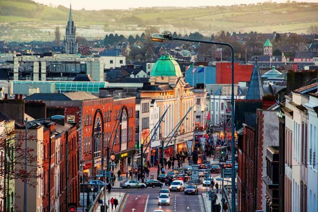 Cork city center Ireland