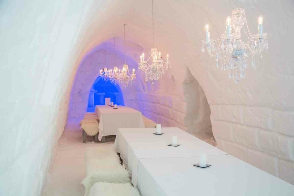 Ice hotel experience in Lapland