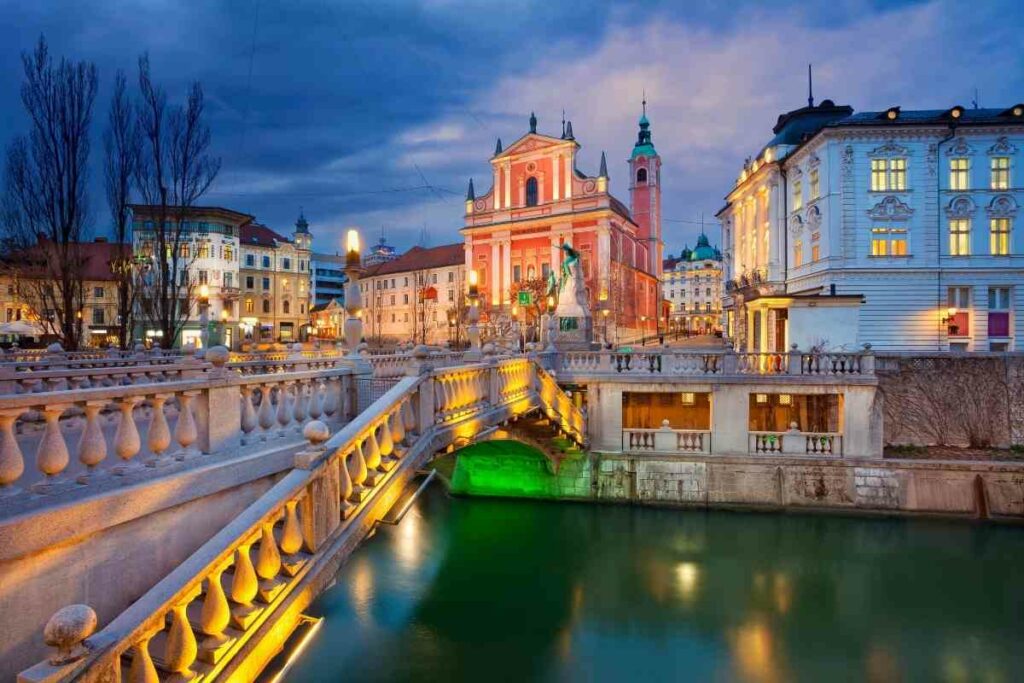 Ljubljana city in Slovenia