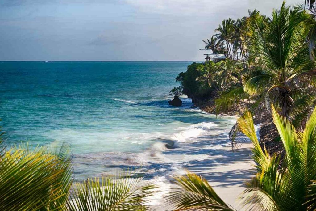 Nyali beach in Kenya