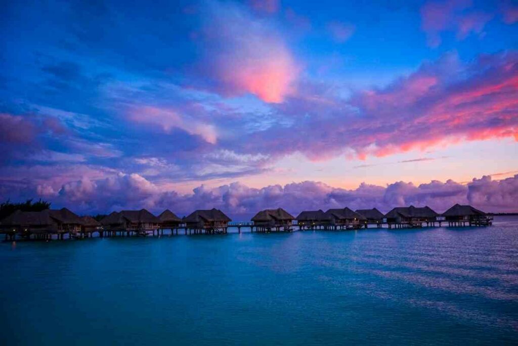 Island Bora Bora sunset