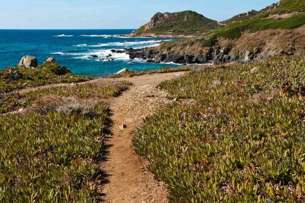 Sentier de Littoral hiking trail Corsica