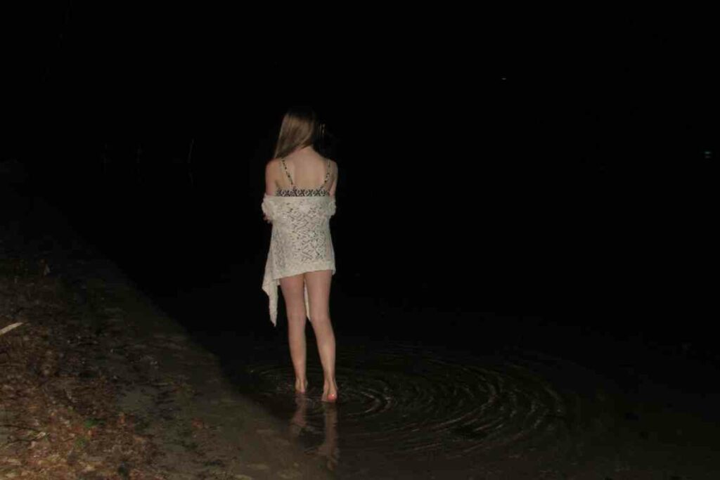 Visiting public beach at night not safe