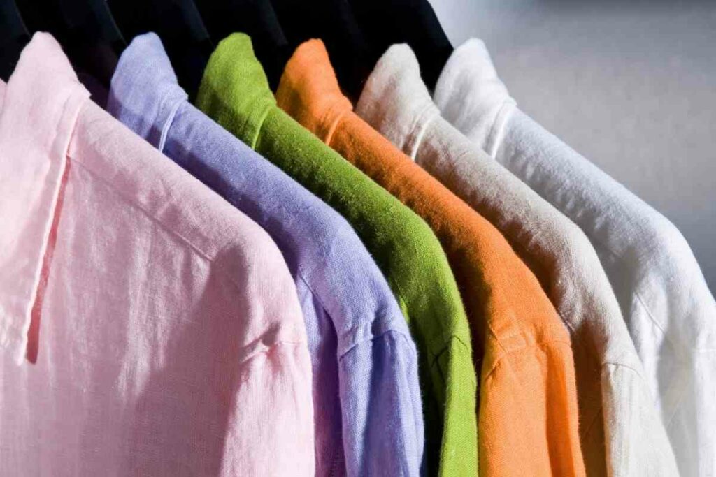 Linen shirt colorful