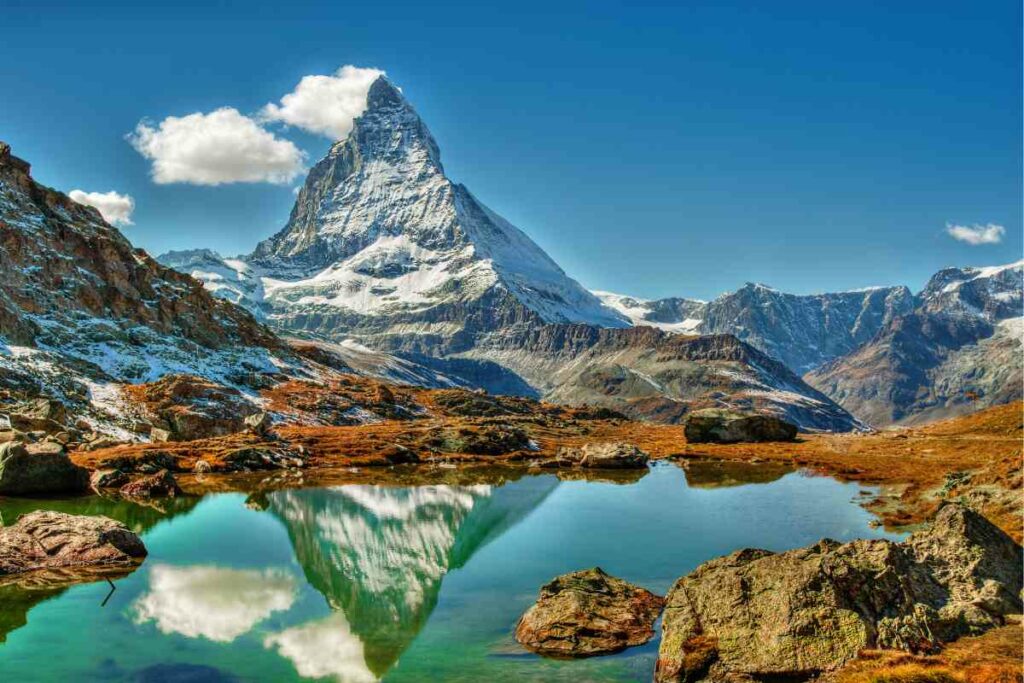 Swiss Alps Matterhorn view