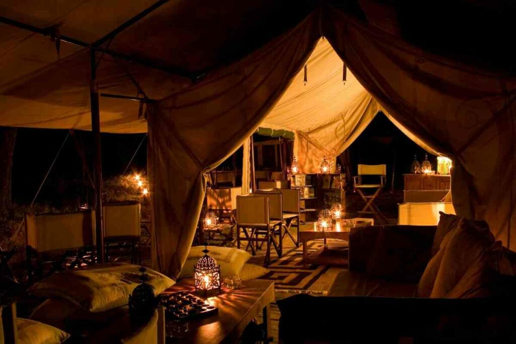 Nairobi tented camp setup
