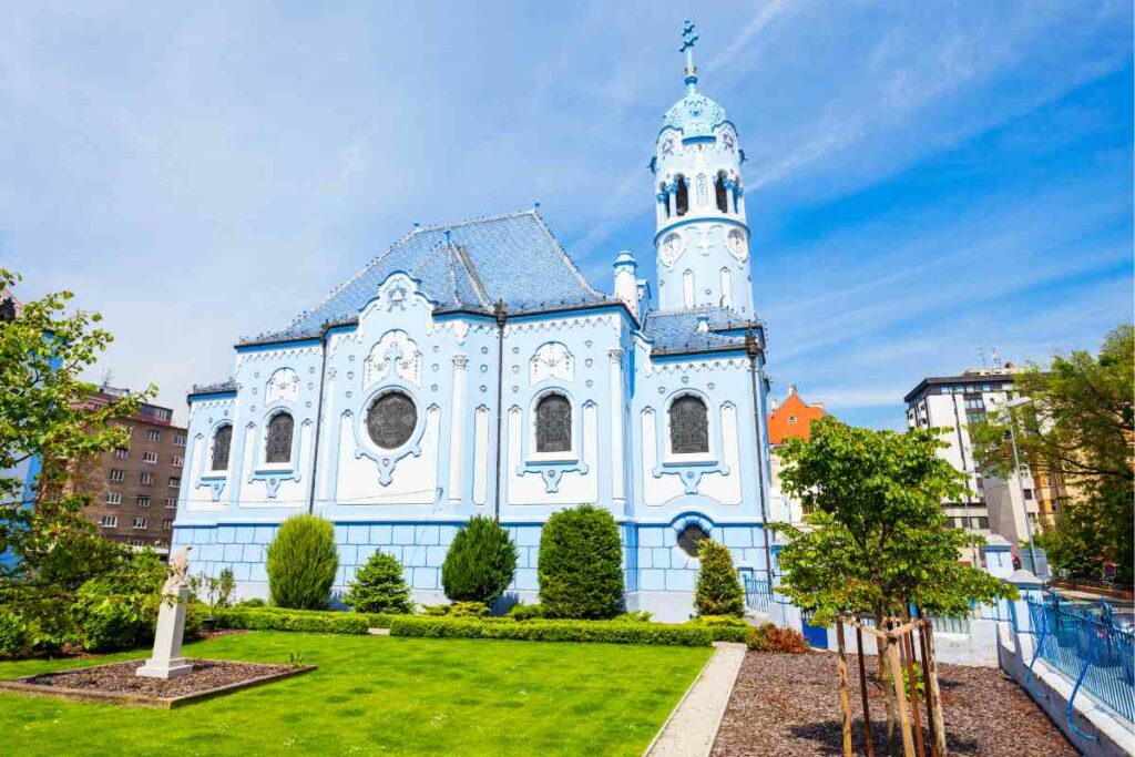 the little blue church in Bratislava