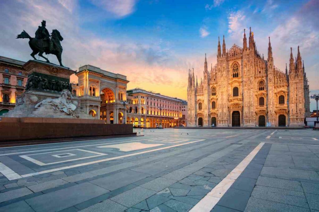 visiting Milan in Italy