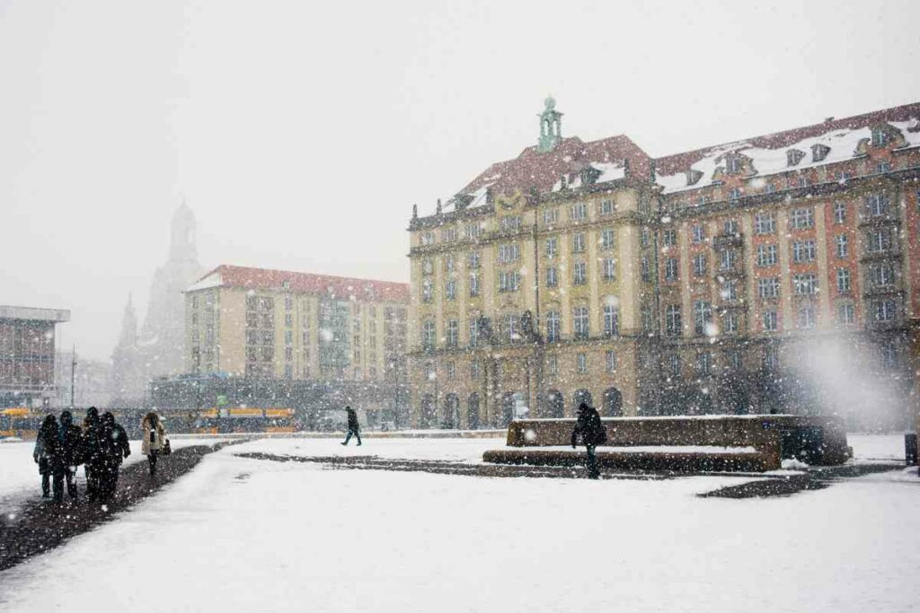 Dresden in the winter months