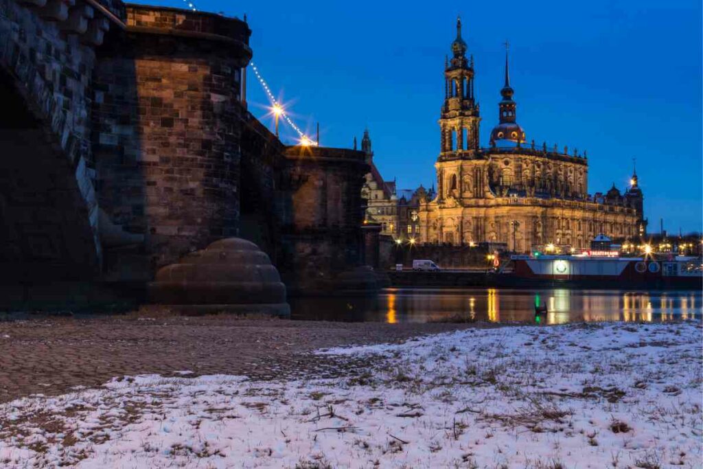 Dresden in winter supercold