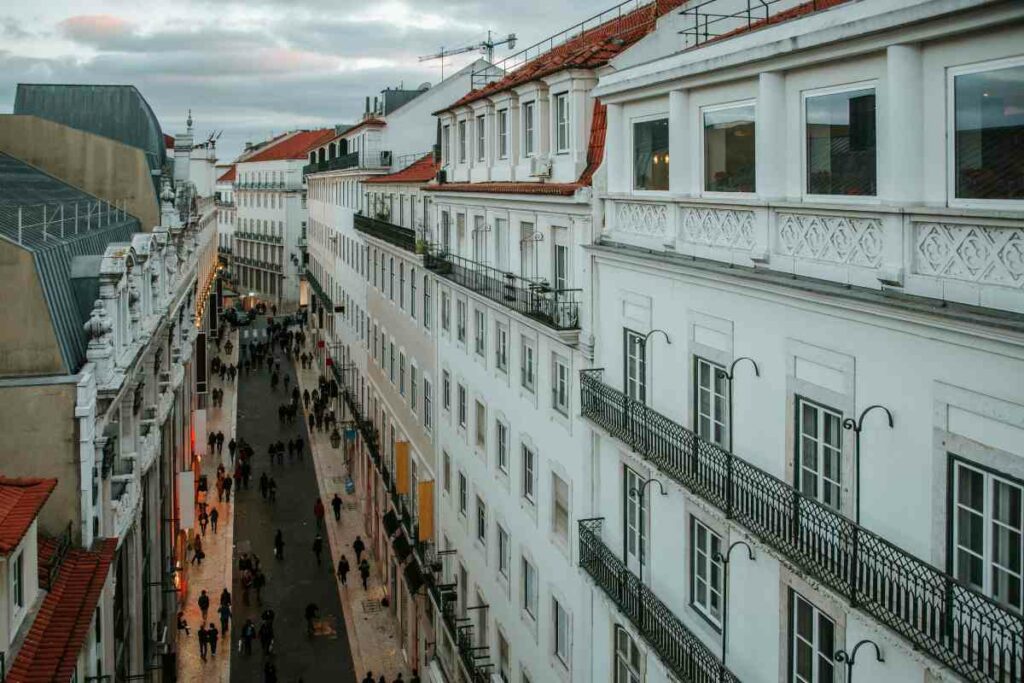 Rua do Carmo Lisbon city