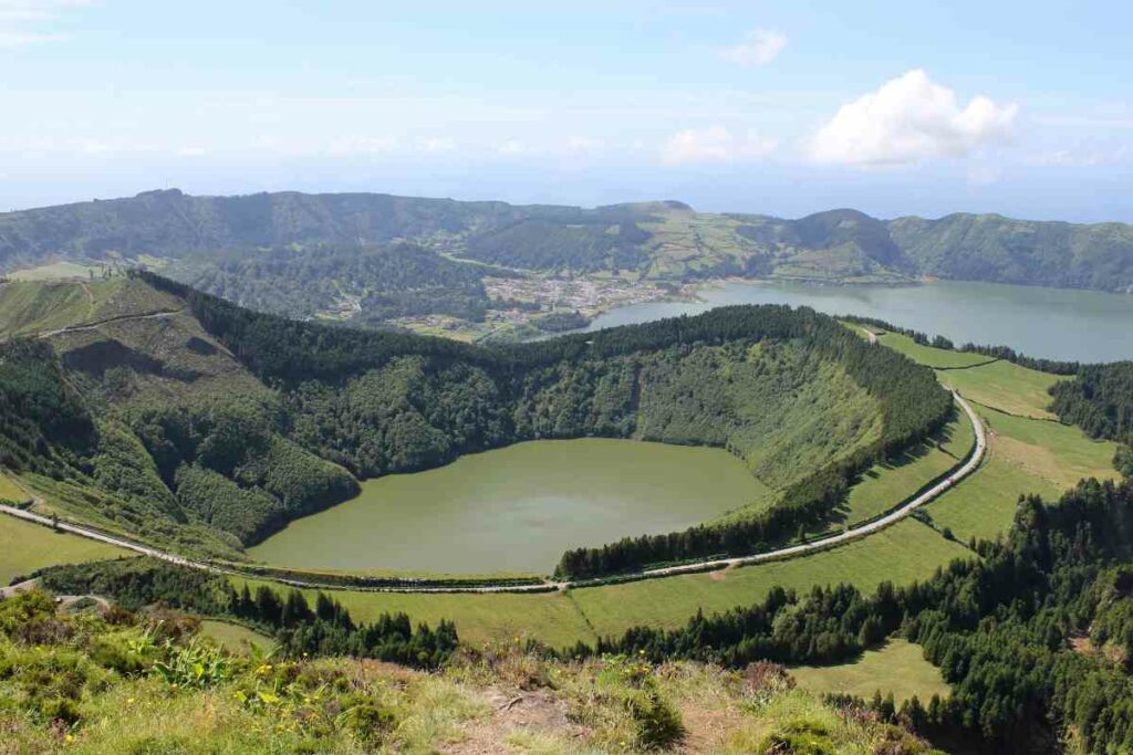 Azores volcanoes views