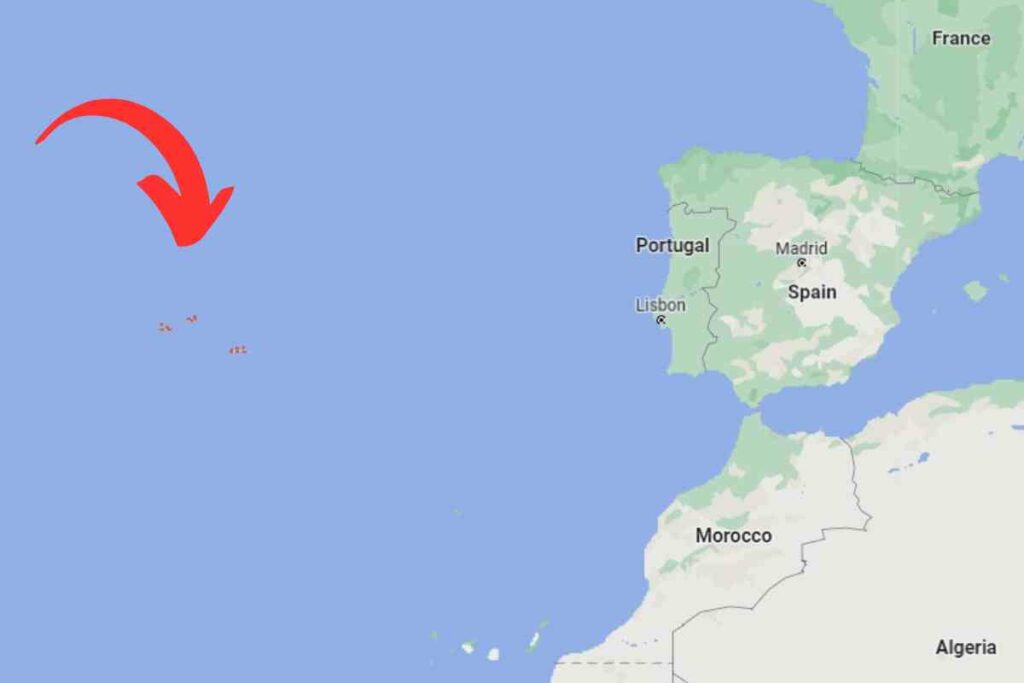 Azores, Portugal map
