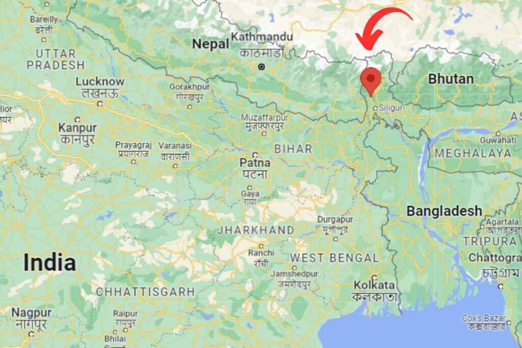 Darjeeling,West Bengal, India map