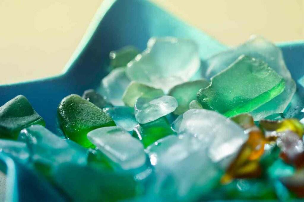 Green sea glass
