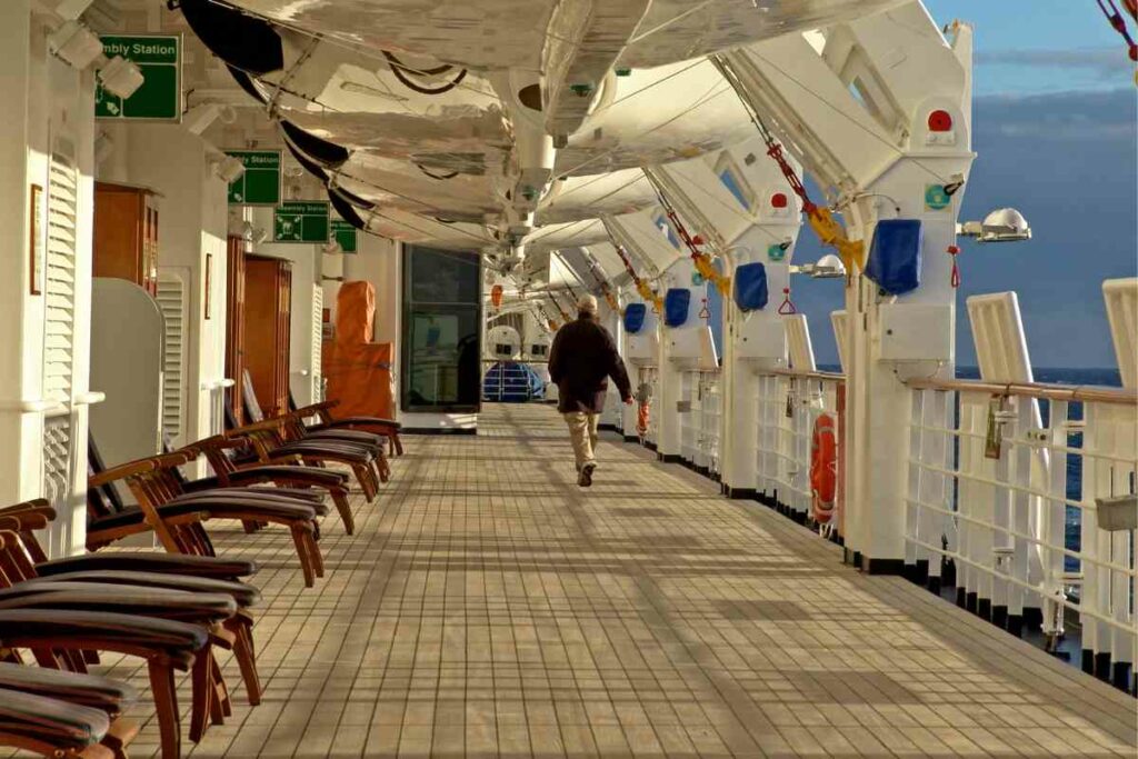 Promenade ship deck