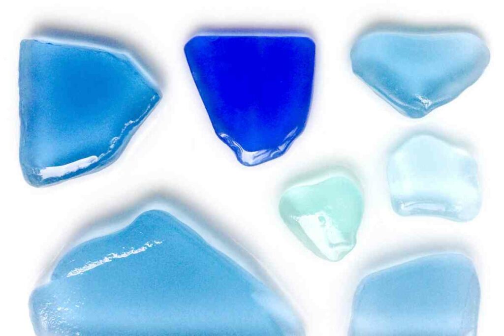 Blue Sea glass for jewelry