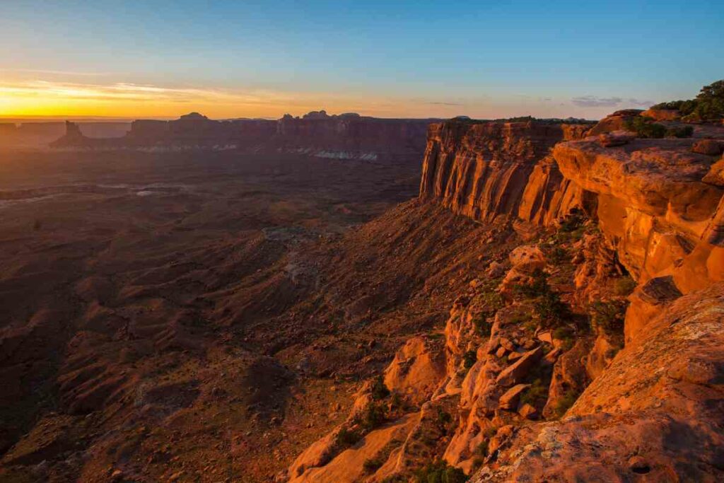 Canyonlands Park in Utah perfect for watching a meteor shower