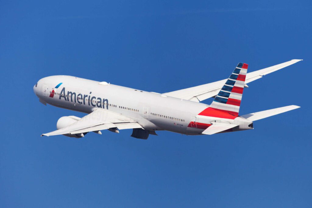 American airlines' Aircraft in the air