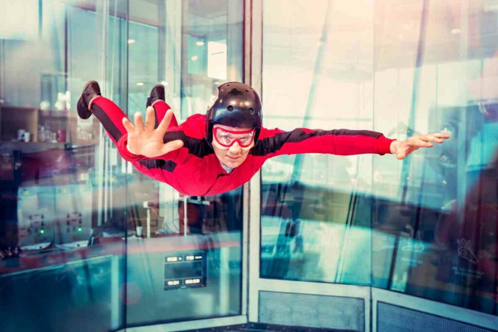 Follow Health requirements for indoor skydiving