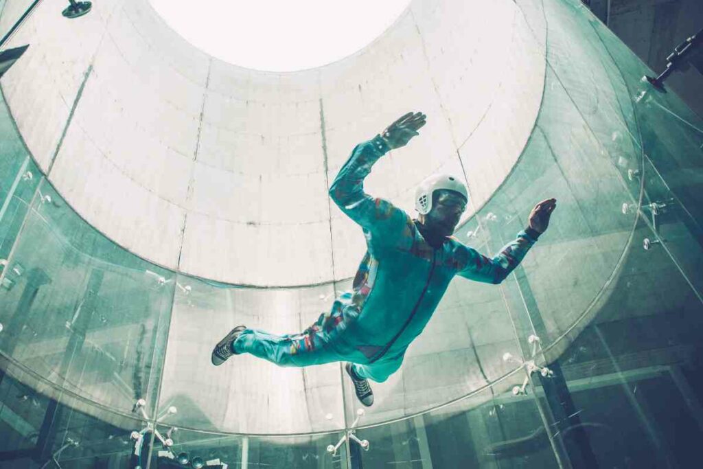 indoor skydiving expert level time