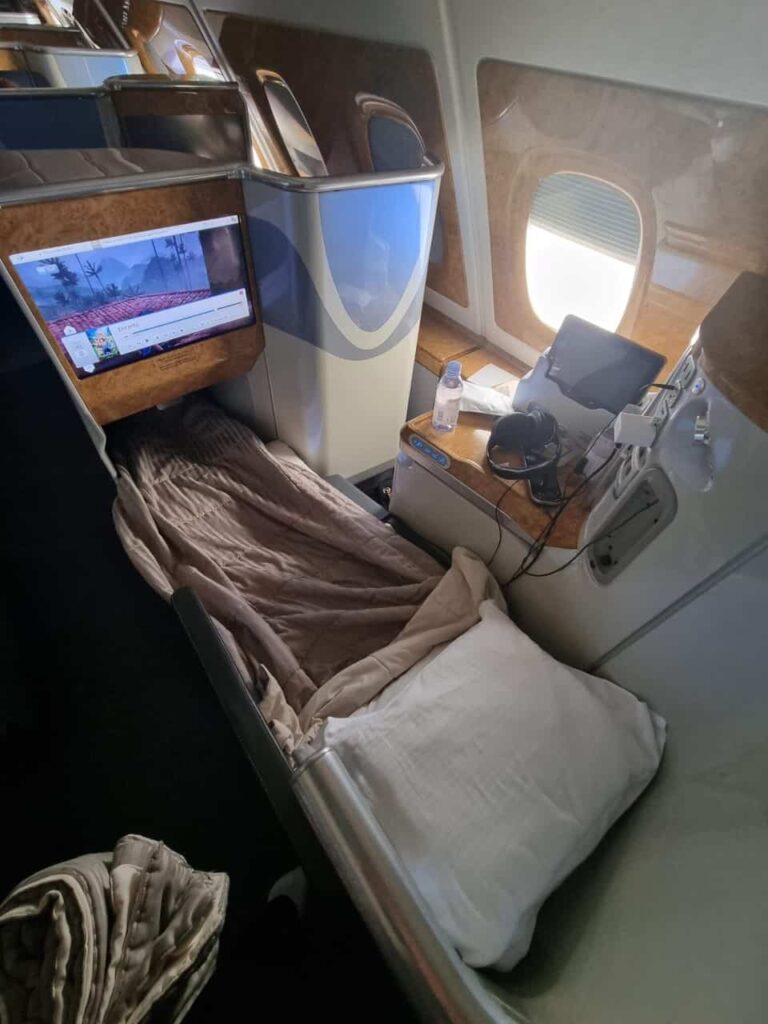 Emirates Business Class seat