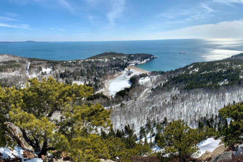 During the winter, Acadia National Park, Maine