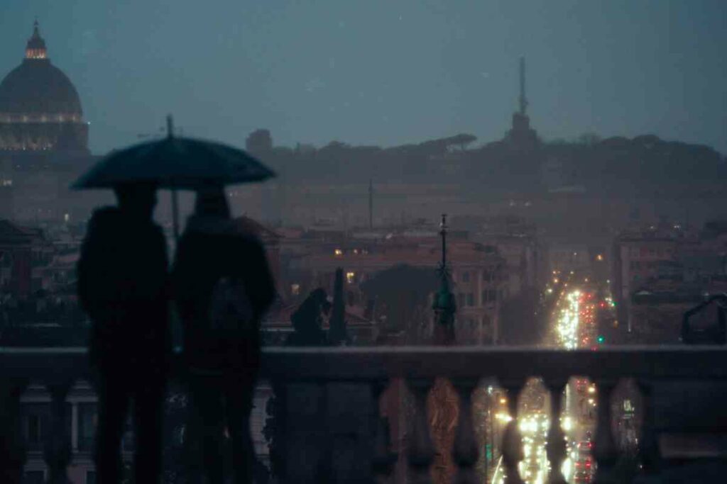 Raining in Rome outfit for men