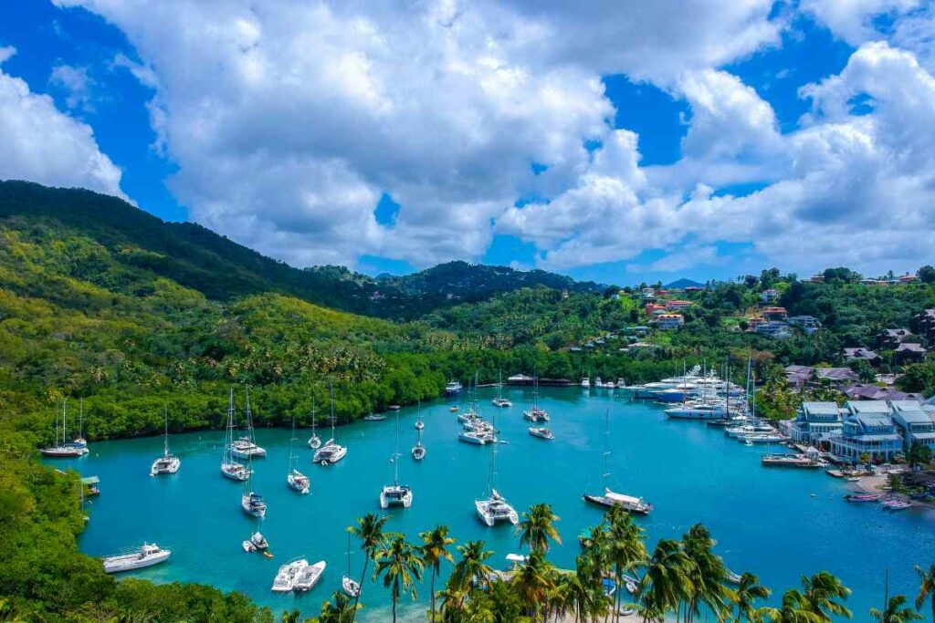 Saint Lucia in the Caribbean