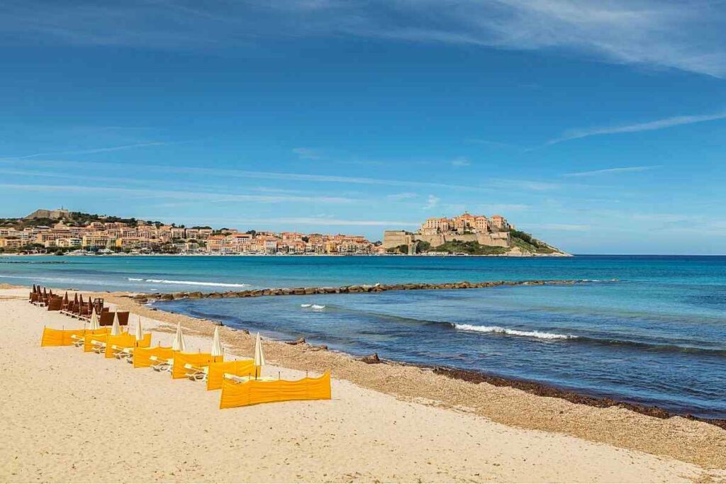 Calvi Beach in Corsica