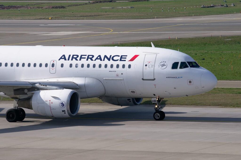 Air France aircraft on runway