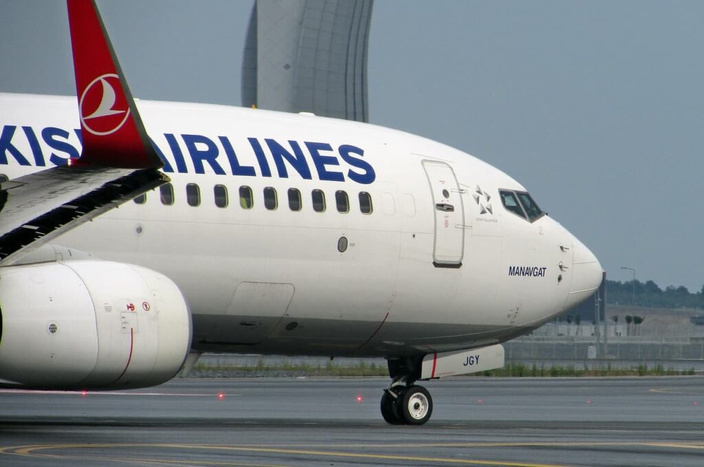 Turkish Airlines Aircraft on the runway