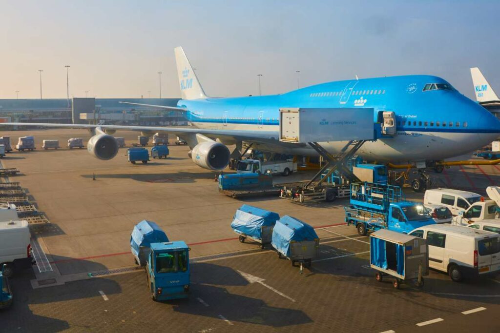 airplane KLM airline